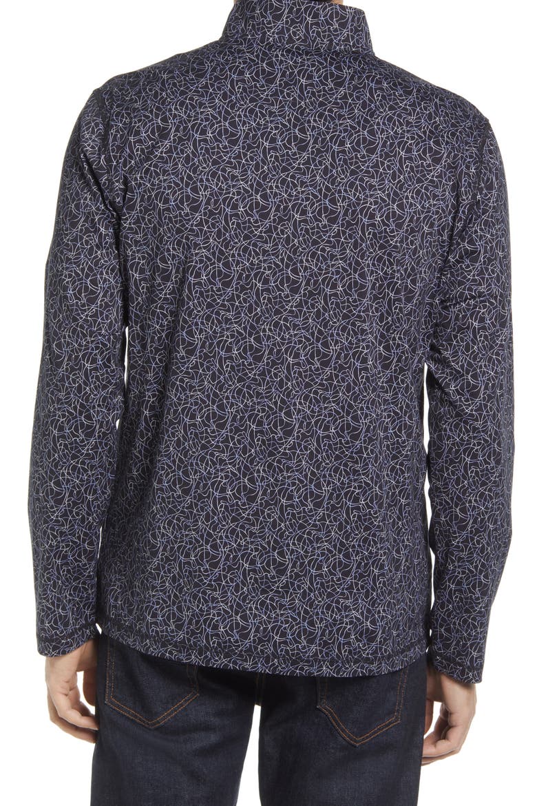 OoohCotton® Quarter Zip Pullover, Alternate, color, BLACK