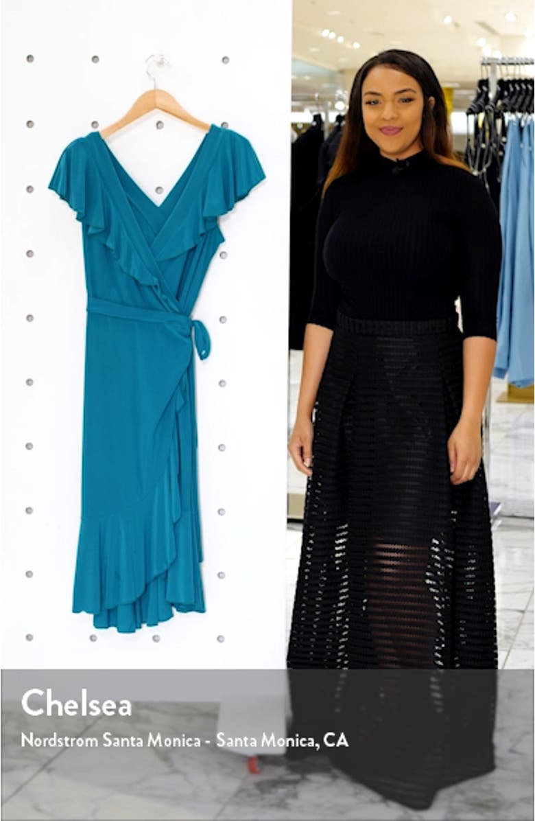 Phoebe Flounce Wrap Dress, sales video thumbnail
