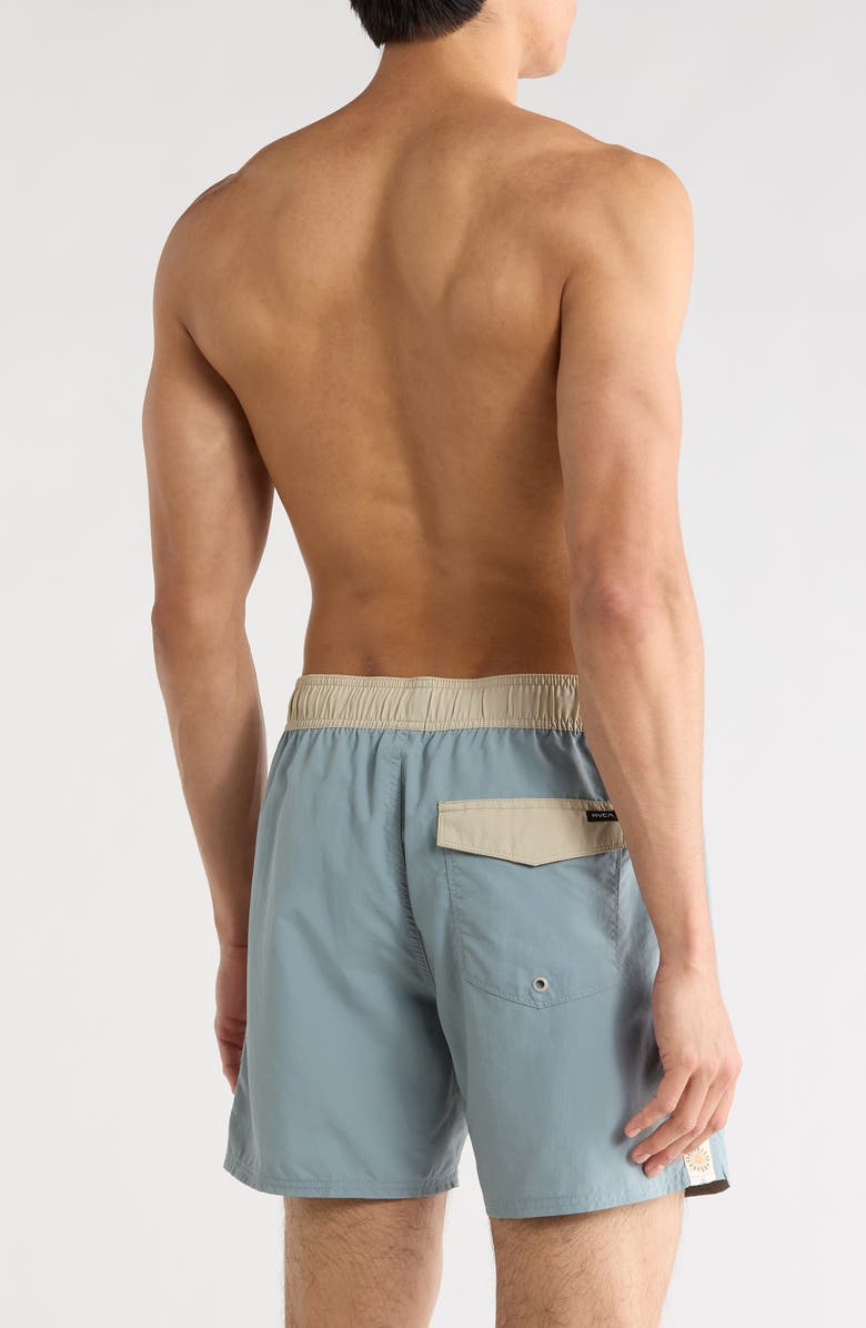 RVCA Charm Drawstring Swim Trunks, Alternate, color, Lead