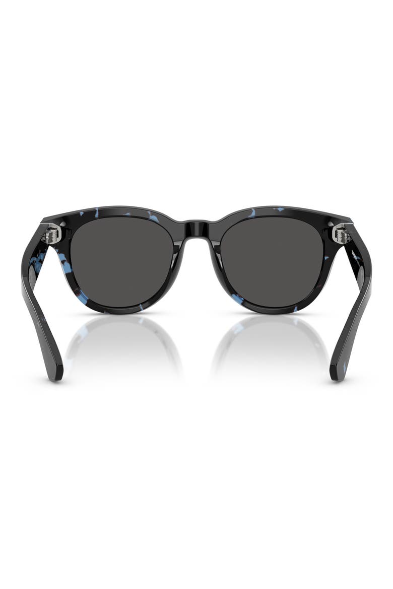 51mm Round Sunglasses, Alternate, color, BLUE HAVANA