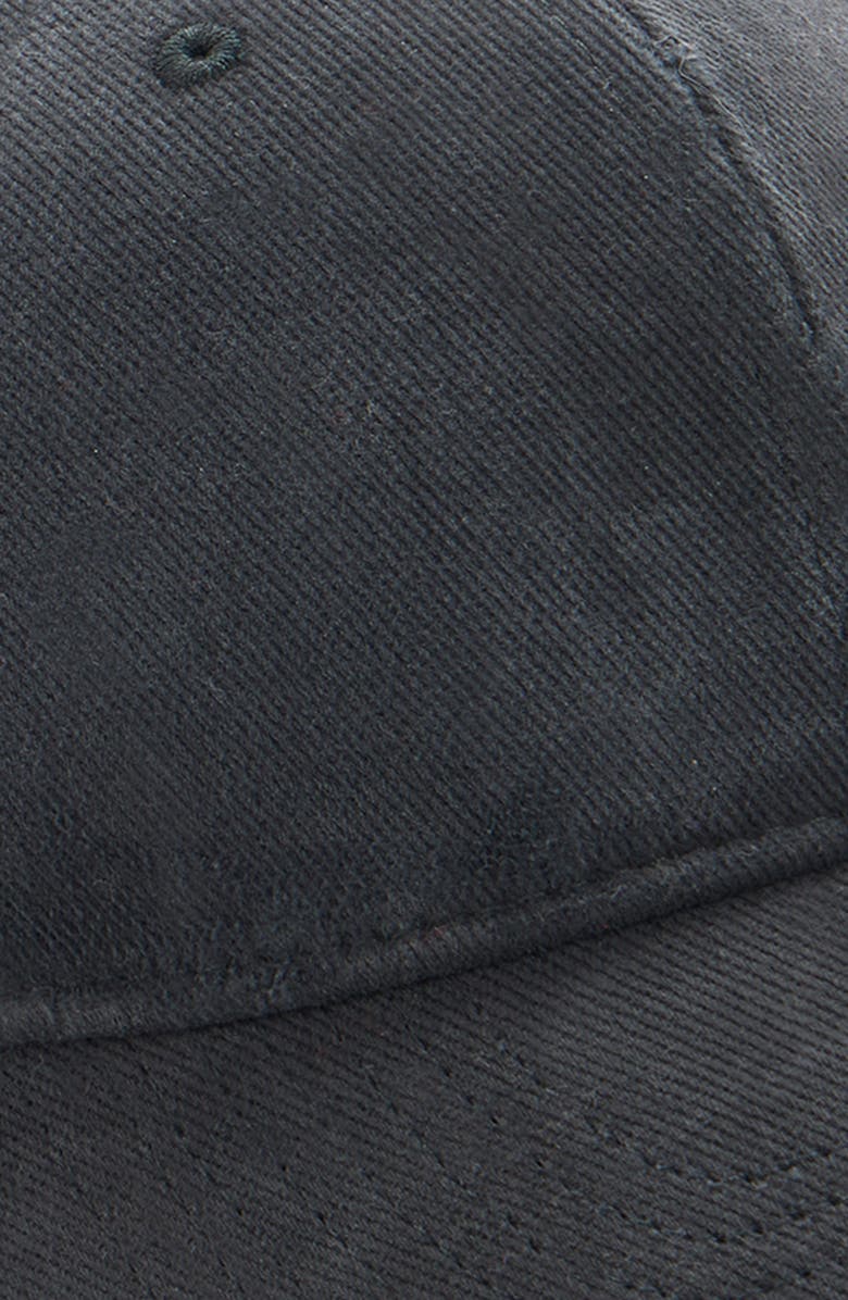Balenciaga Logo Distressed Cotton Drill Baseball Cap, Alternate, color,