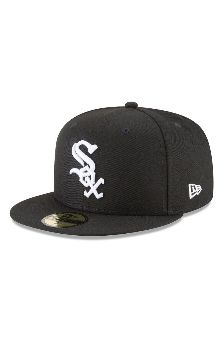 New Era Men's New Era Black Chicago White Sox 59FIFTY Fitted Hat, Main, color, 