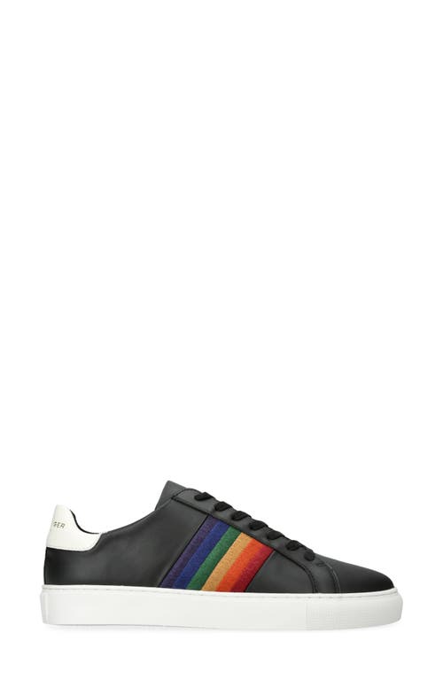 Kurt Geiger Lennon Embroidered Sneaker In Charcoal