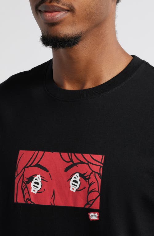 Icecream Seeing Cones Graphic T-shirt In Black