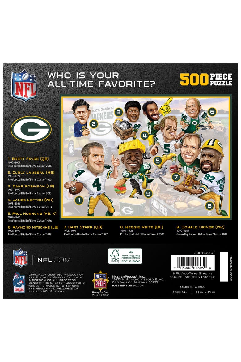 Green Bay Packers 500 Piece Puzzle, Alternate, color, Multicolor