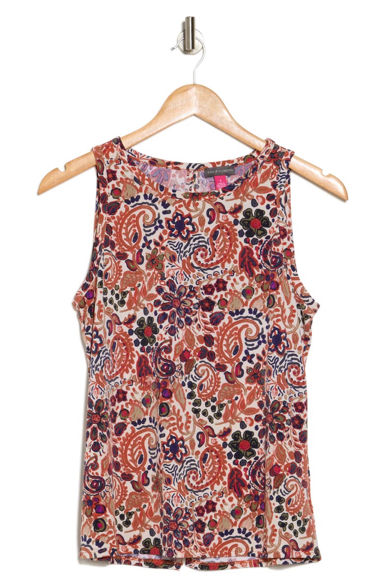 Vince Camuto Paisley Knit Tank, Alternate, color,