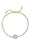 Initial Tennis Slider Bracelet