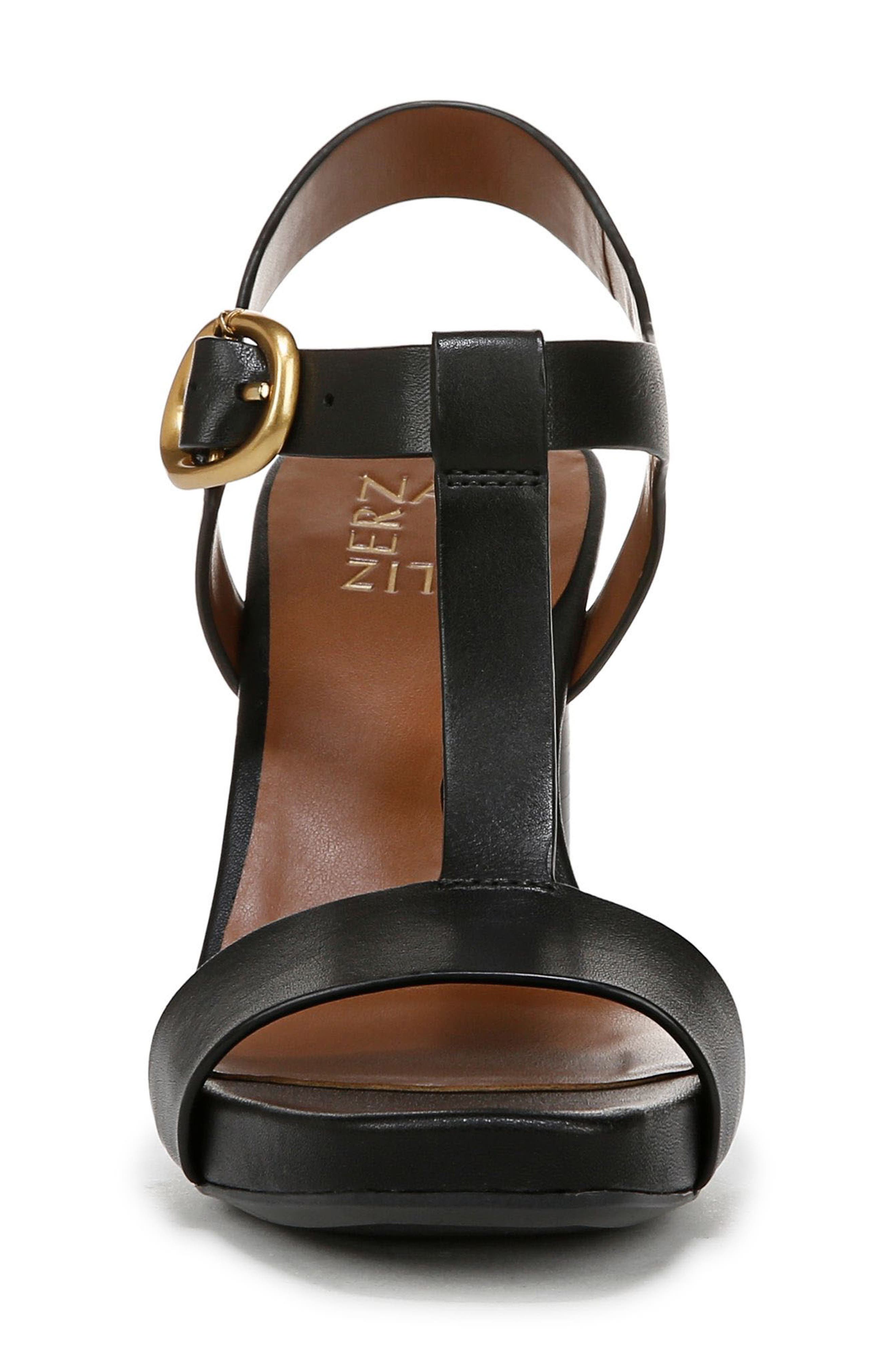 Naturalizer Jordis T-Strap Sandal, Alternate, color, Black