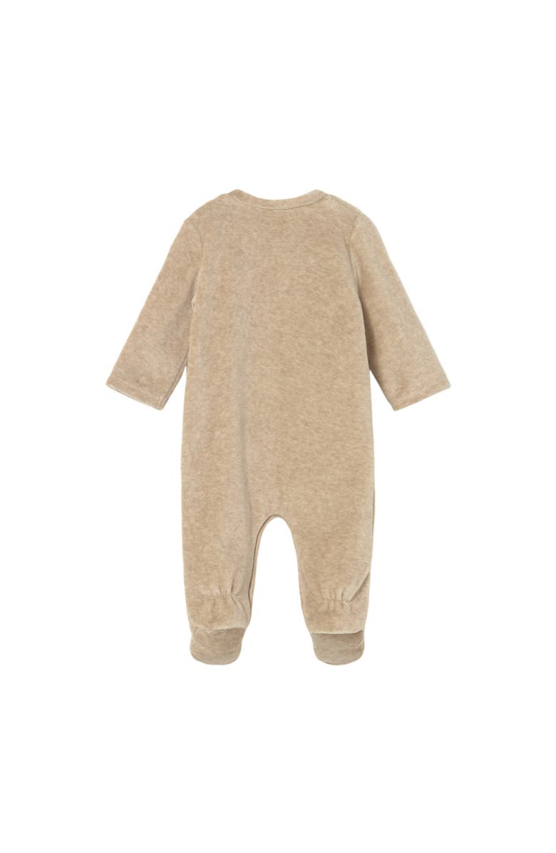 Mayoral 2-Piece Velour One Piece Set, Alternate, color, Beige