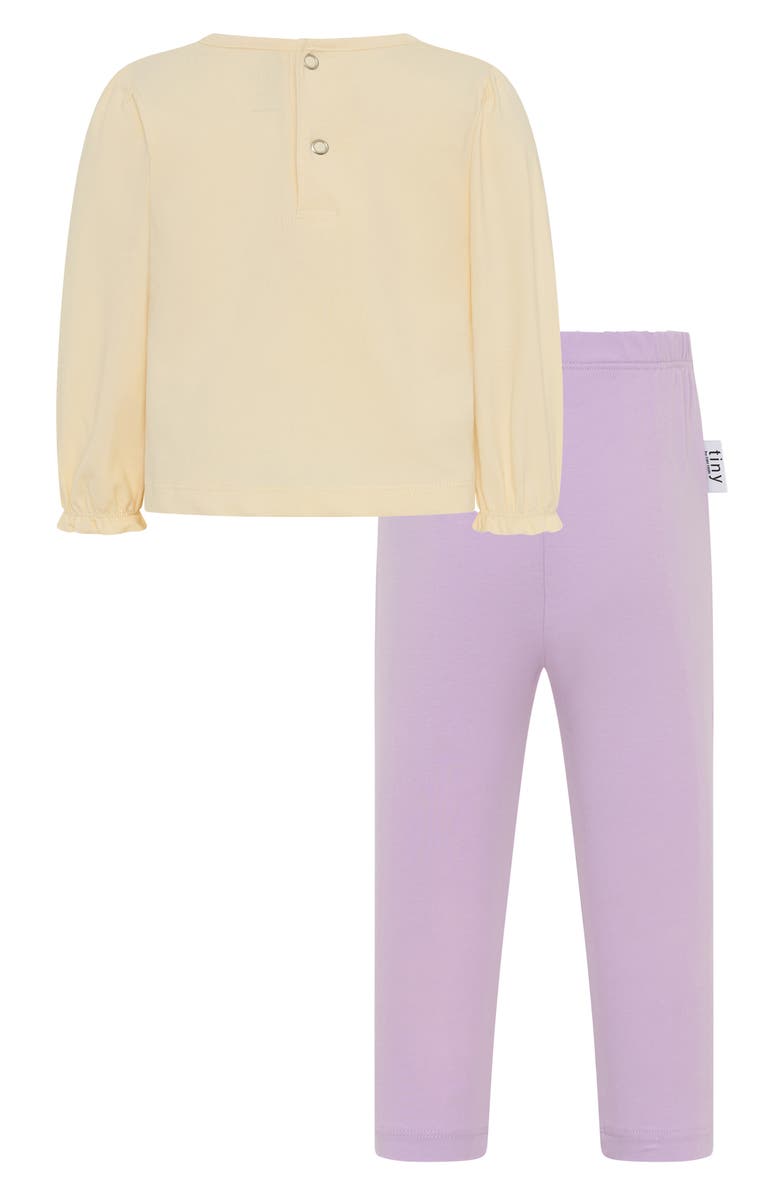 TINY by TINY TRIBE Wiggle Shirt & Leggings Set, Alternate, color, Purple