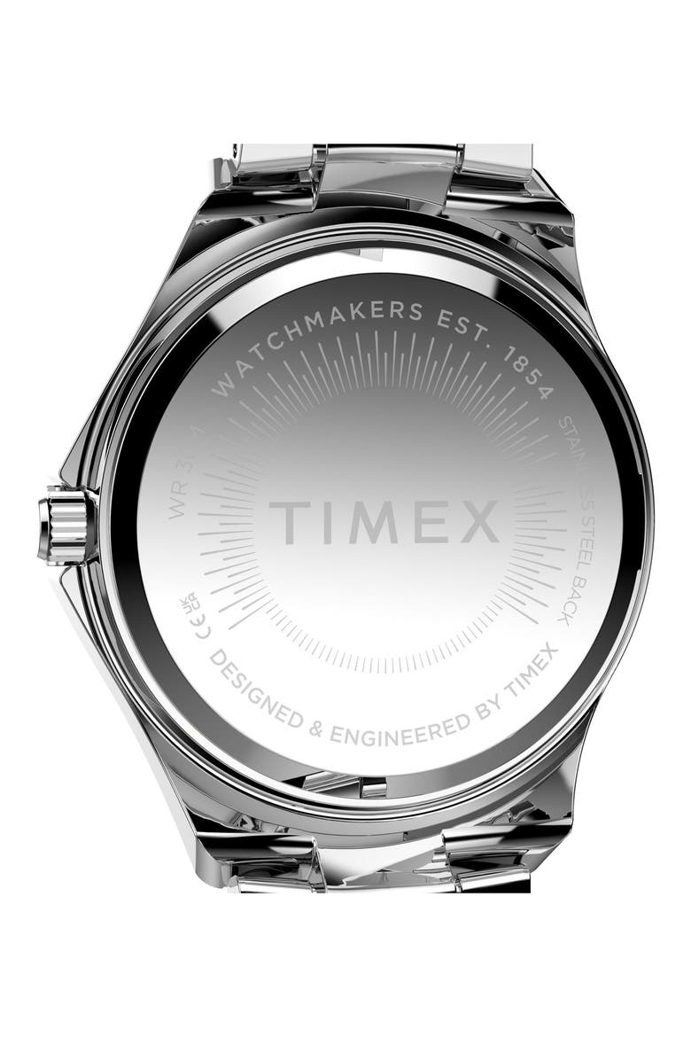 Trend Crystal Bezel Bracelet Watch, 30mm, Alternate, color, SILVER/ WHITE