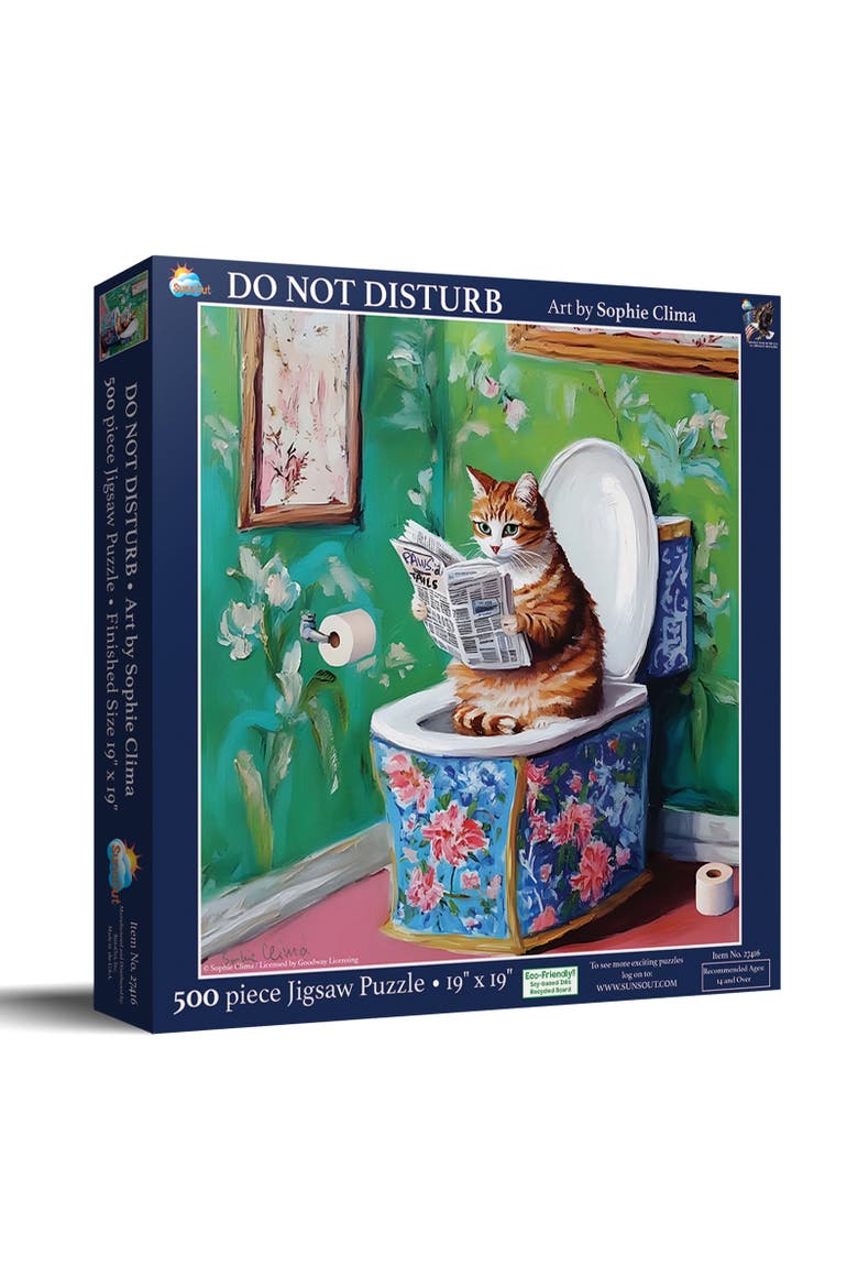 Do Not Disturb 500 piece Jigsaw Puzzle for Adults, Main, color, Multicolor