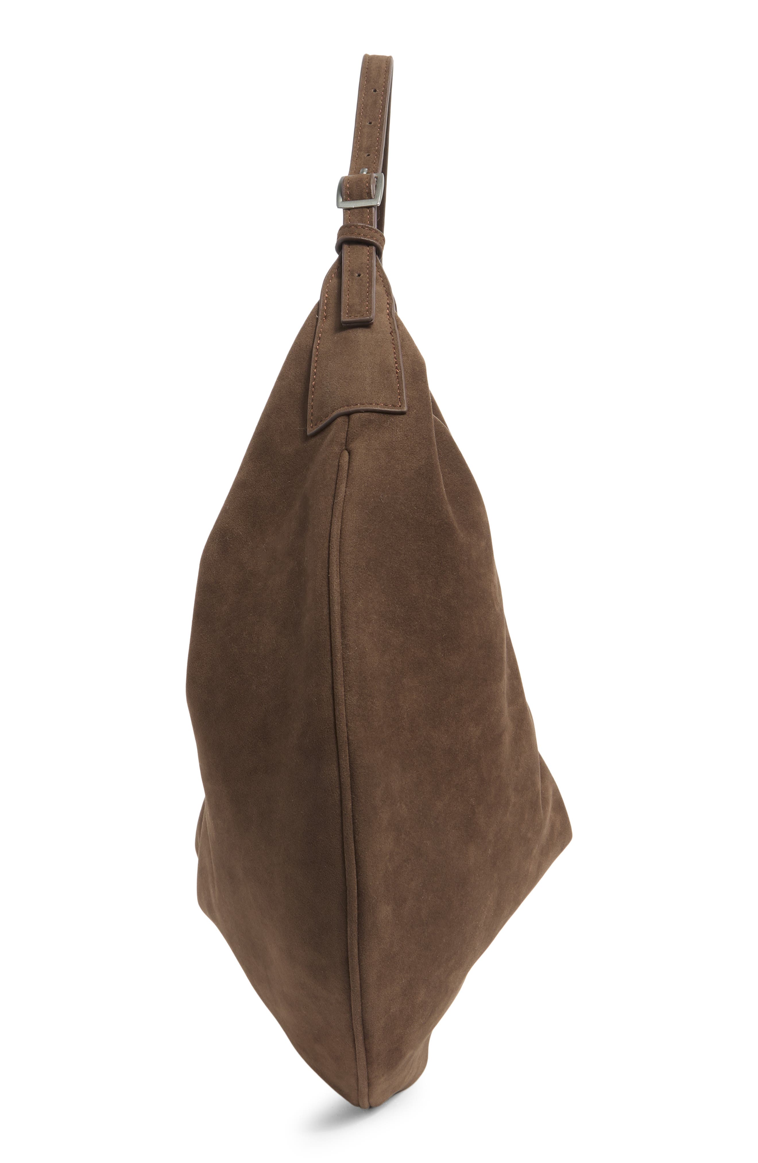 BCBG Crescent Hobo Bag, Alternate, color, Chocolate