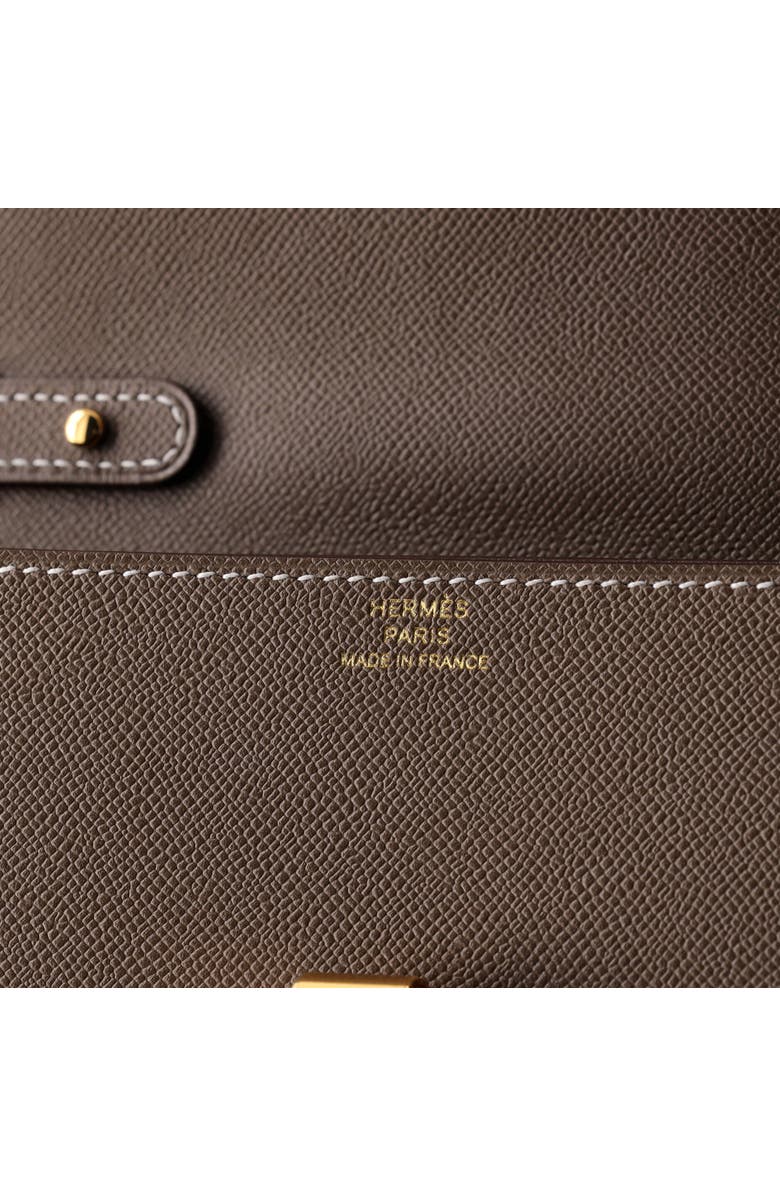 Pre-Owned Hermes Charniere To Go Pouch Madame, Alternate, color, Etoupe