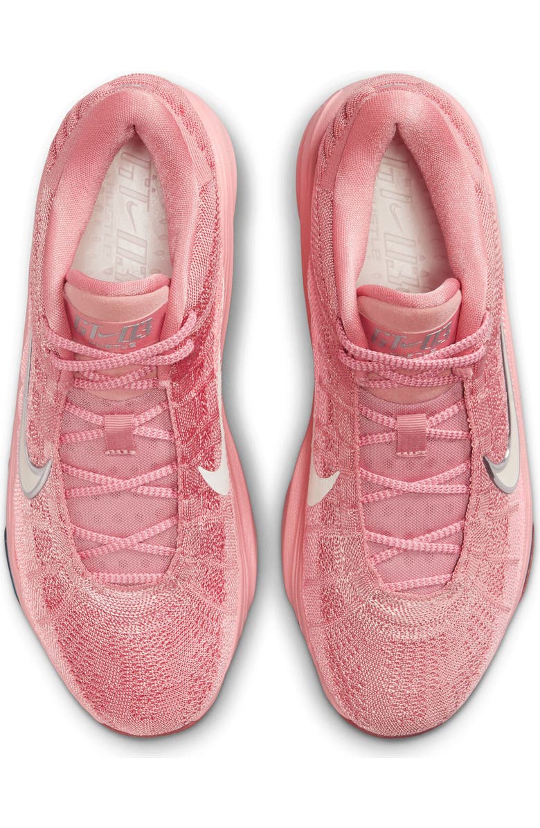 Nike G.T. Hustle 3 Basketball Shoe, Alternate, color, Red Stardust/ Pale Ivory