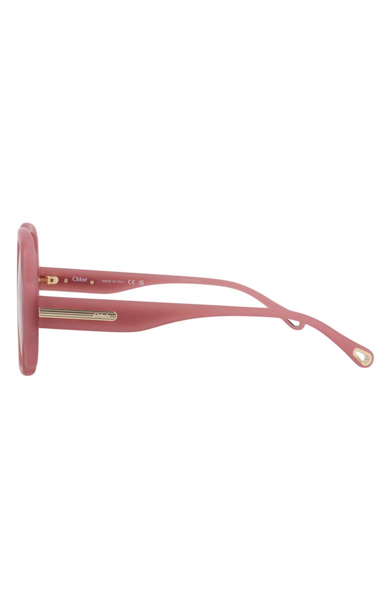 Chloé 55mm Butterfly Sunglasses, Alternate, color, Violet Violet Red