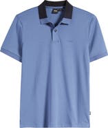 BOSS Phillipson Colorblock Collar Cotton Polo