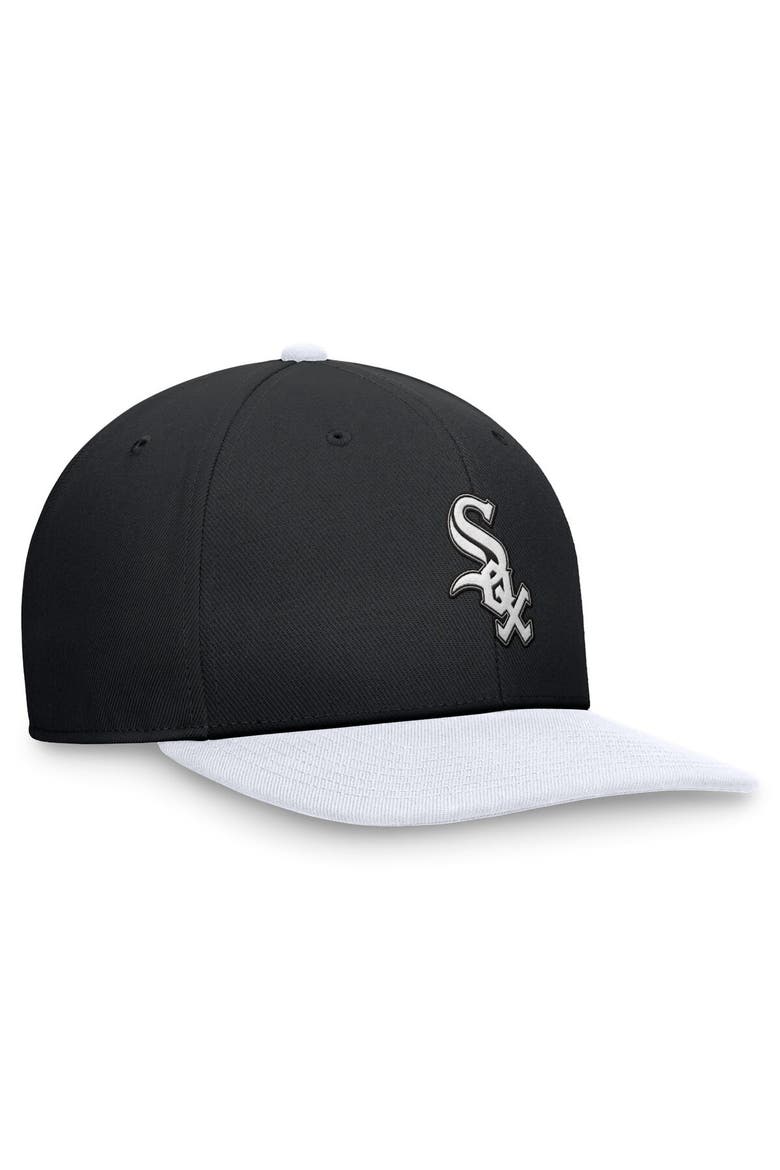 Men's Nike Black/White Chicago White Sox Two-Tone Snapback Hat, Alternate, color, Black
