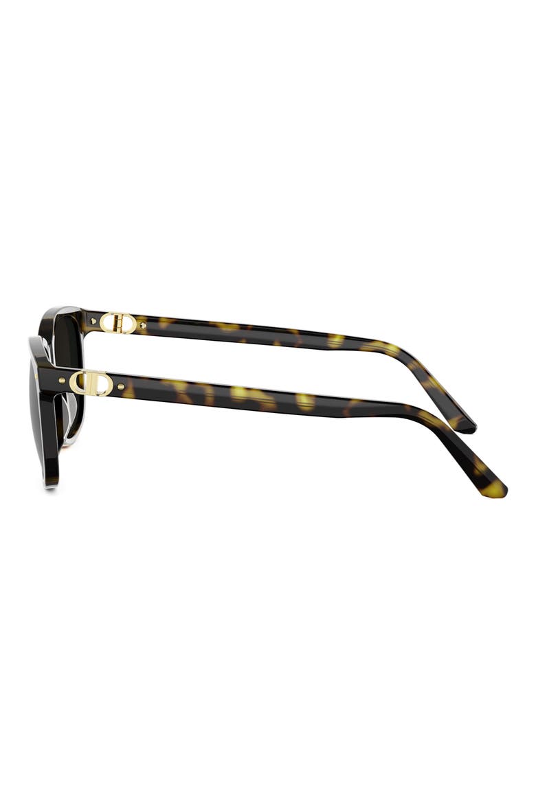 Petit CD S2I 54mm Rectangular Sunglasses, Alternate, color, DARK HAVANA / GRADIENT BROWN