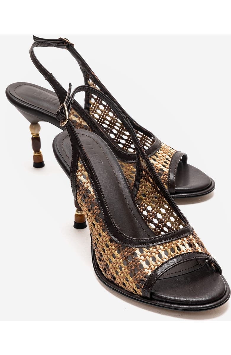 Prologue Shoes Soven Stiletto Sandal, Main, color, Brown
