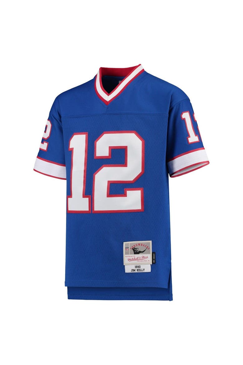 Youth Mitchell & Ness Jim Kelly Royal Buffalo Bills 1990 Legacy Retired Player Jersey, Alternate, color, Royal