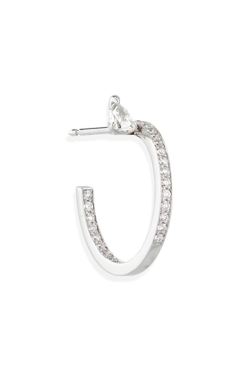 REPOSSI Serti Sur Vide Diamond Single Earring, Main, color, White Gold