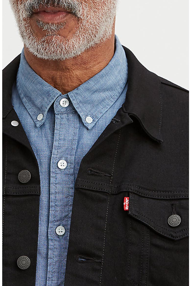 Levi's® Denim Trucker Jacket, Alternate, color, DARK HORSE TRUCKER