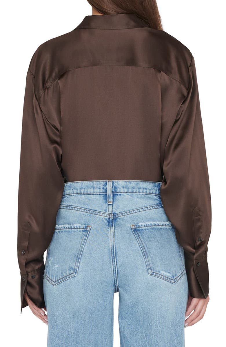 FRAME Silk Button-Up Shirt, Alternate, color,