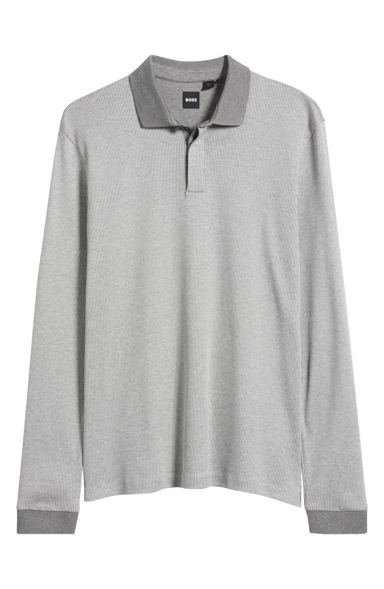 BOSS Pado Long Sleeve Cotton Polo, Alternate, color,