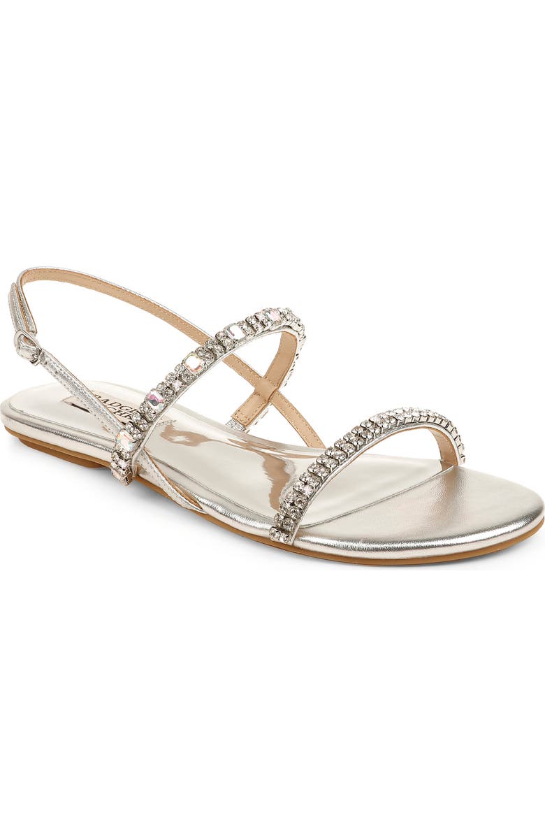 Badgley Mischka Collection Zandra Embellished Sandal, Main, color,