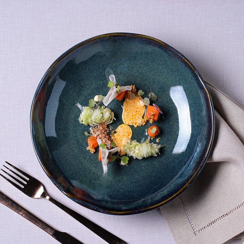 Porto Brasil Pasta Plate Set Of 6 In Blue