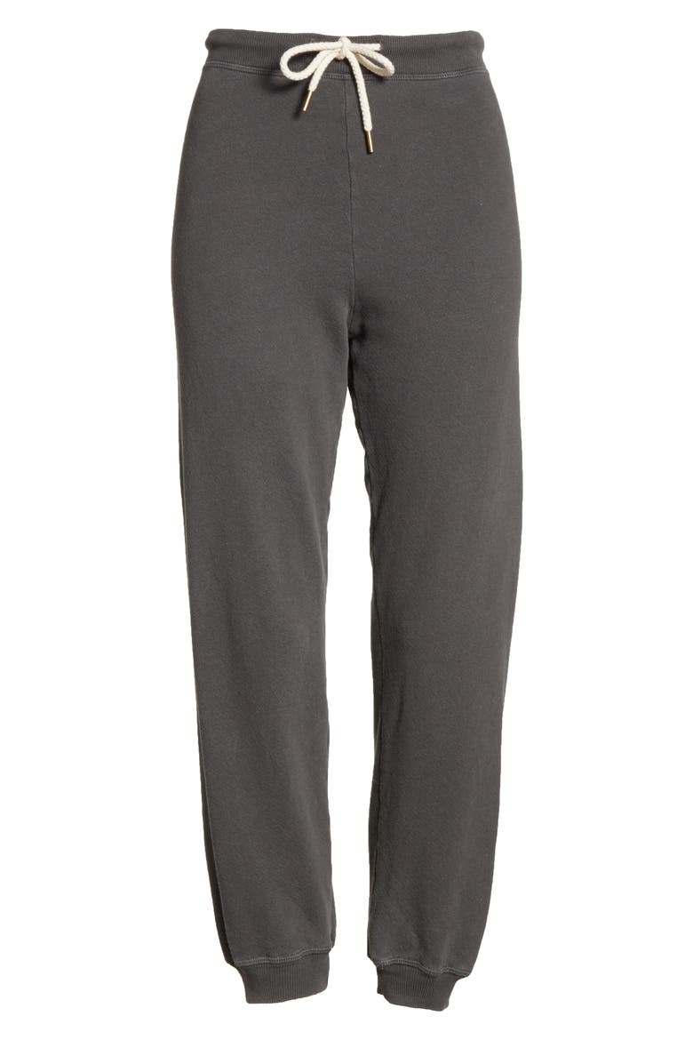 The Cropped Jogger Pants, Alternate, color, WASHED BLACK