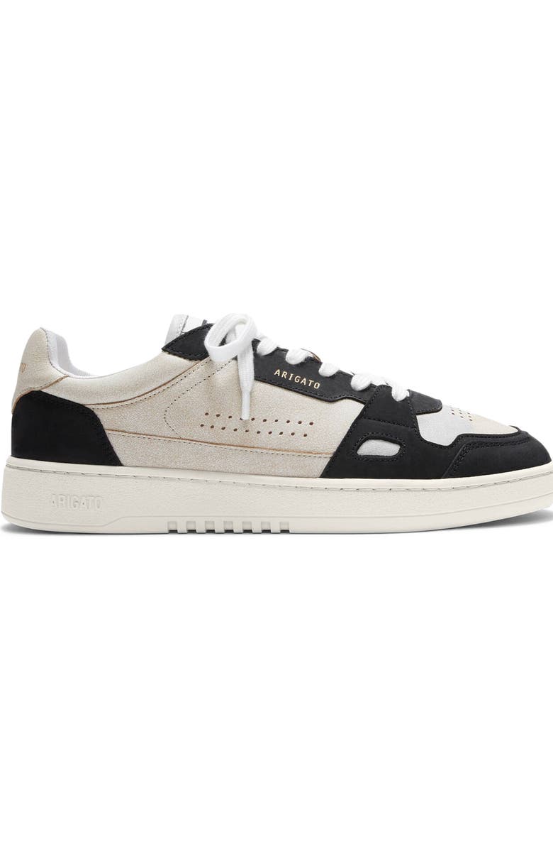 Axel Arigato Dice Lo Cracked Leather Sneaker, Main, color, Beige/Black