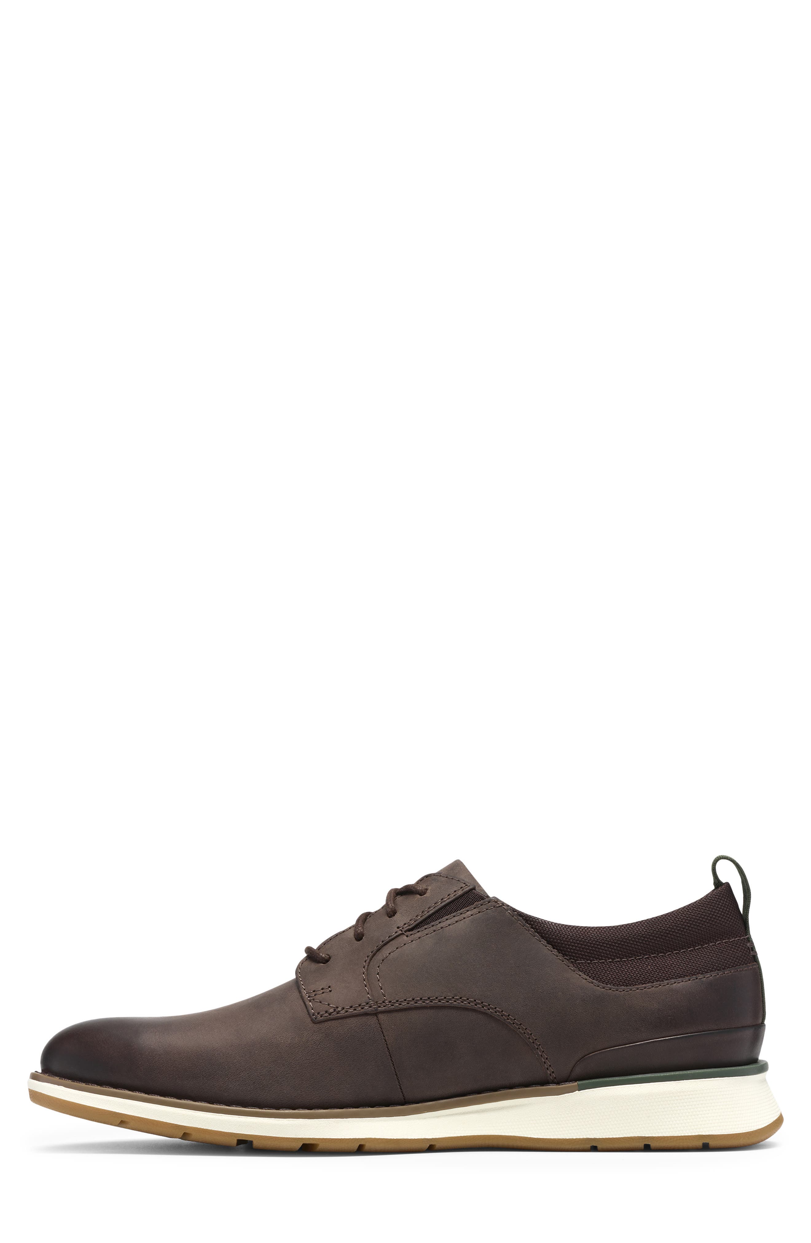 Flexhybrid Plain Toe Derby, Alternate, color, DARK BROWN LEATHER
