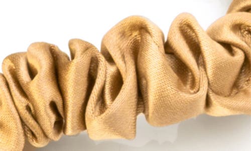 Blissy 3-pack Skinny Silk Scrunchies In Gold