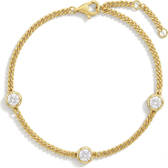 In Season Jewelry Bezeled CZ Girls Plated Bracelet