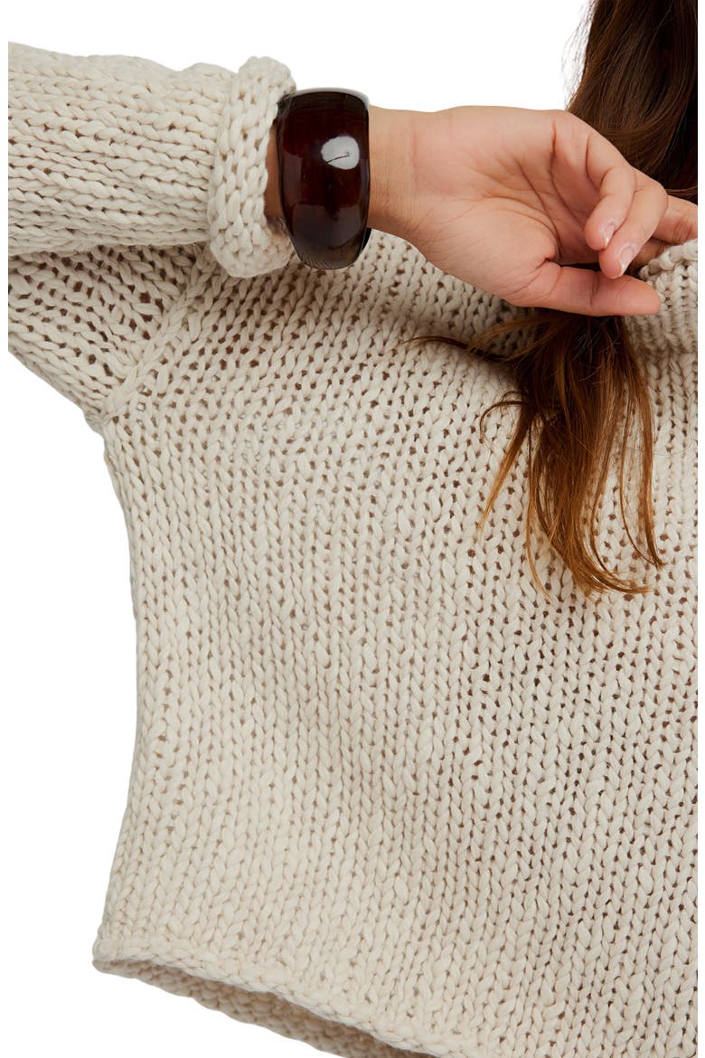 Opal Roll Neck Crop Sweater, Alternate, color, TEA