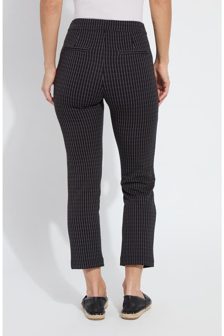 Wisteria Pattern Ankle Pants, Alternate, color, CHIC GRID