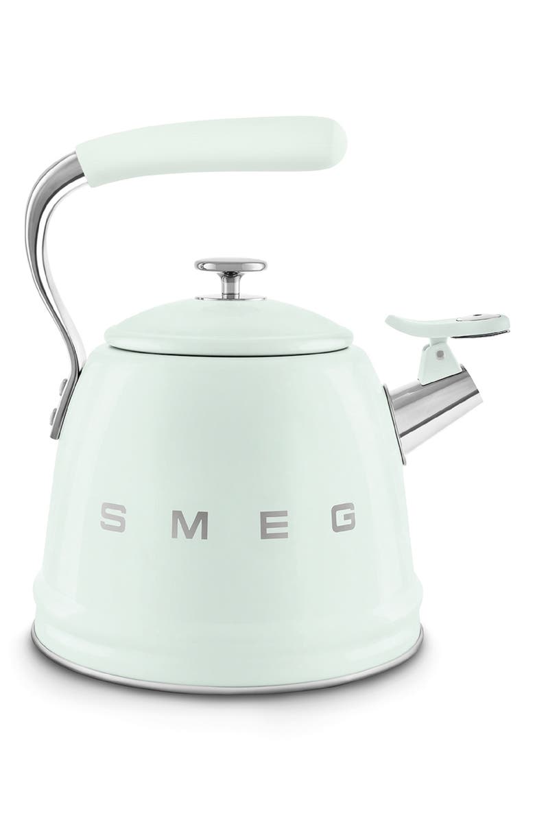 smeg Whistling Kettle, Alternate, color, Pastel Green