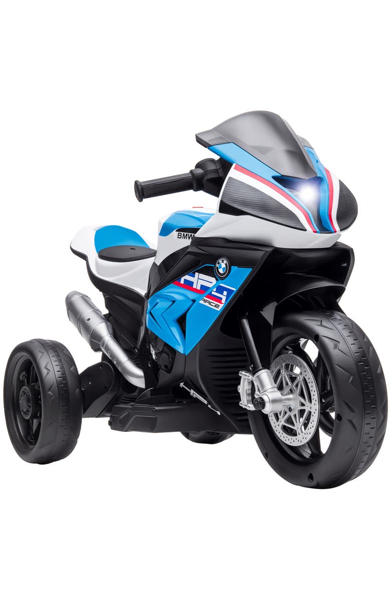 Aosom Licensed BMW HP4 Kids Electric Motorcycle, 3-Wheel, 6V, Music, Main, color, Blue