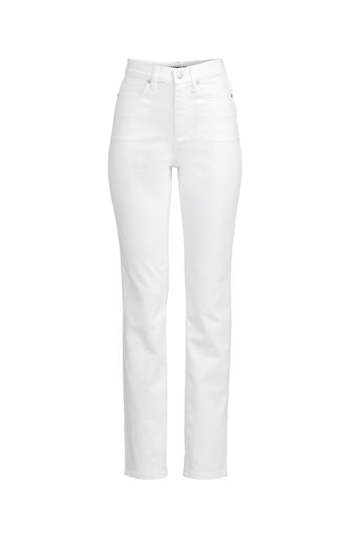 LANDS' END LANDS' END RECOVER HIGH RISE STRAIGHT LEG BLUE JEANS 