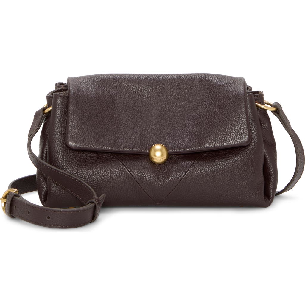 Vince Camuto Medna Leather Crossbody Bag In Brown