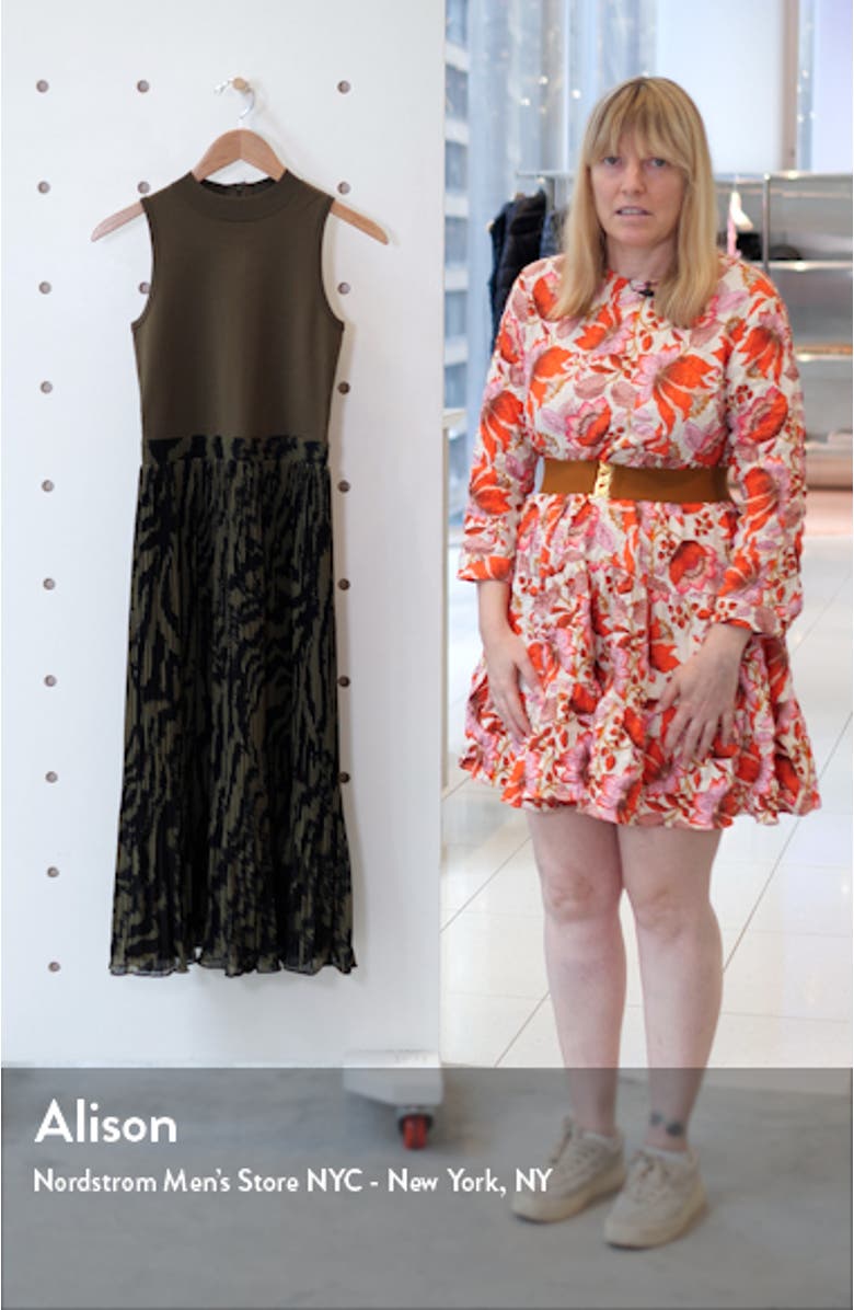 Faux Two-Piece Midi Dress, sales video thumbnail