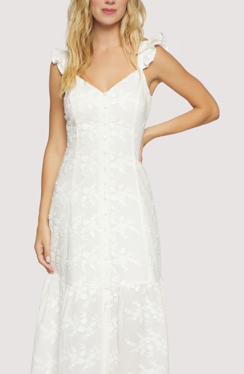 Lost + Wander Dolce Amore Maxi Dress, Alternate, color, Off-White