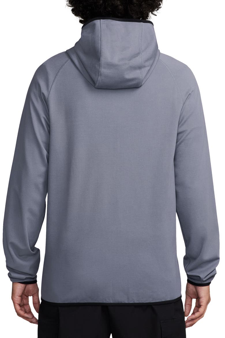 Tech Knit Lightweight Full Zip Hoodie, Alternate, color, LIGHT CARBON/ BLACK