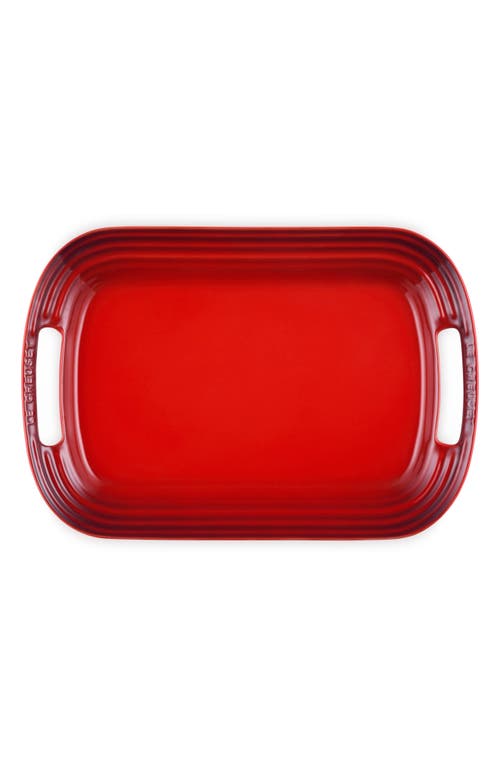 Le Creuset Stoneware Serving Platter In Red