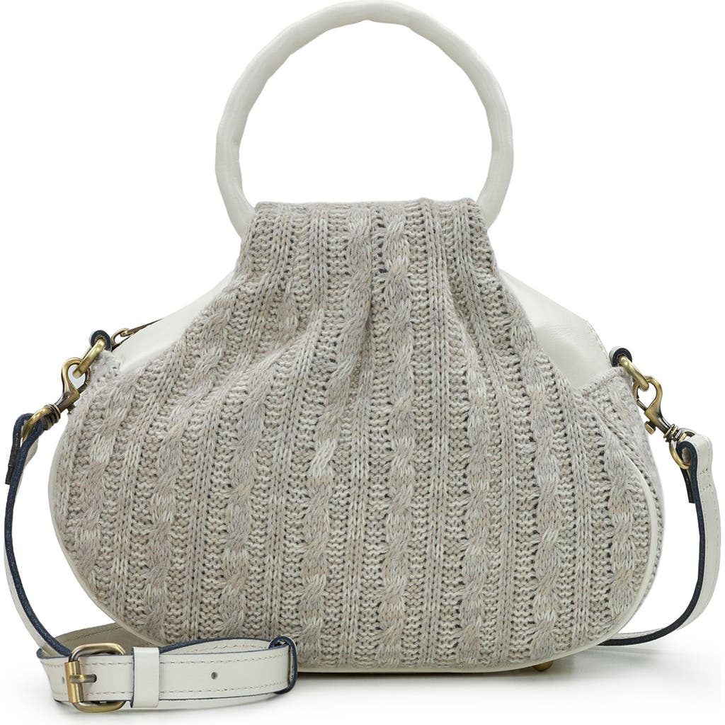 PATRICIA NASH PATRICIA NASH MILBURN CABLE KNIT BUCKET BAG