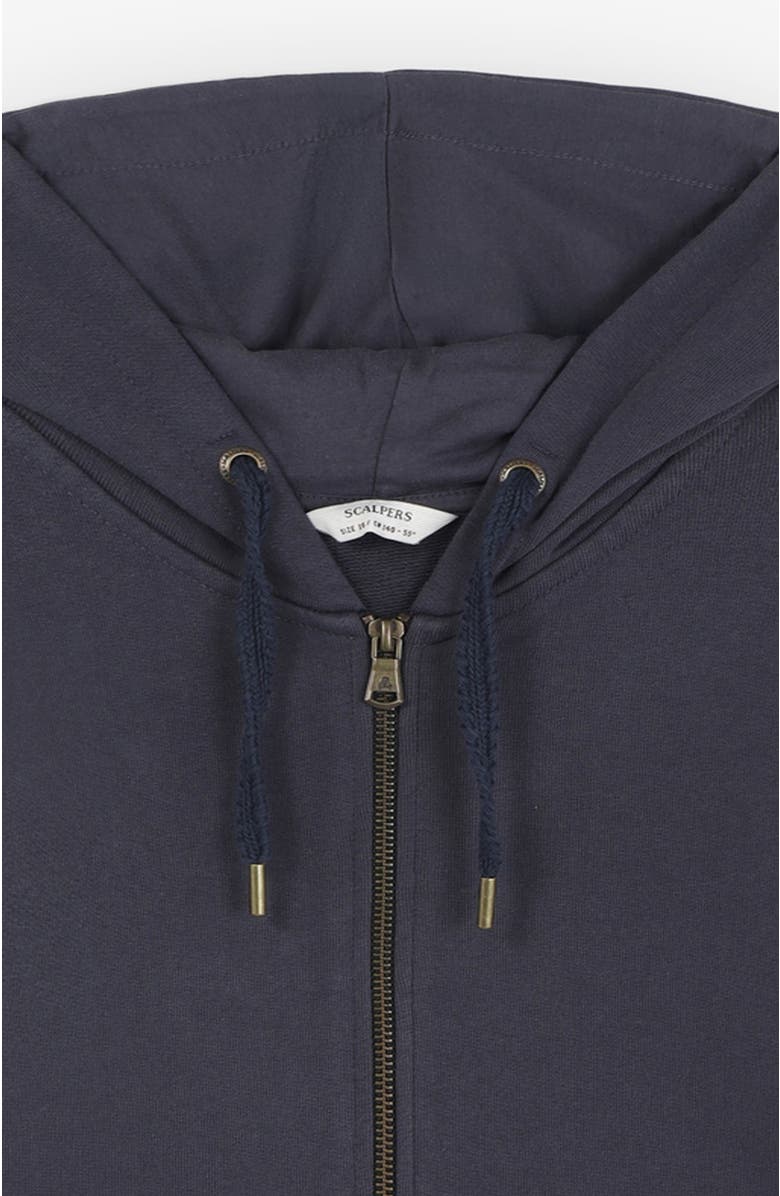 Scalpers Embossedskullziphoodie Kids, Alternate, color, Navy