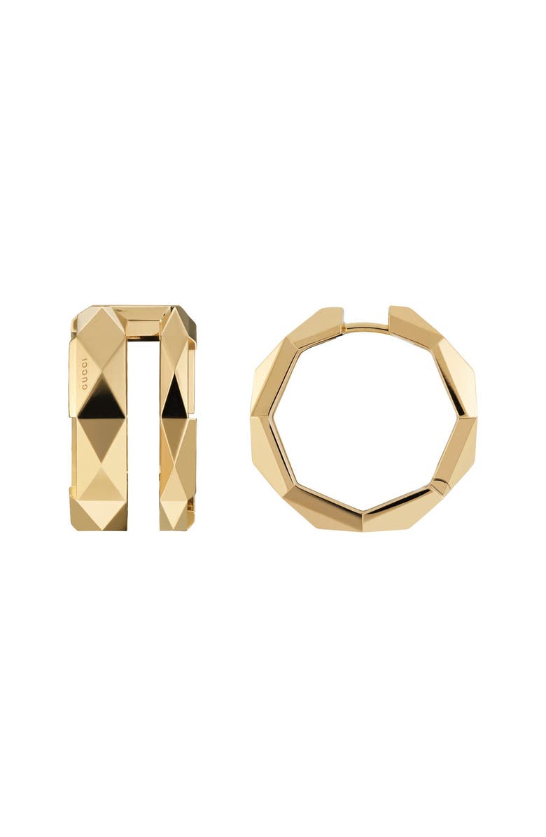 Gucci Link to Love Double Hoop Earrings, Alternate, color,