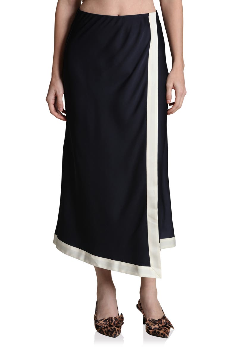 Asymmetric Faux Wrap Midi Skirt video